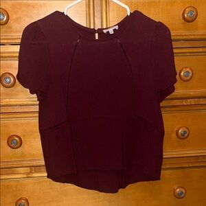 Sunday Best Deep Burgundy Blouse